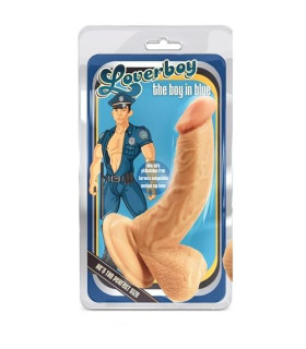 Фалоімітатор реалістичний Blush Loverboy вигнутий, на присосці, бежевий, 16.5 х 3.8 см - No Taboo