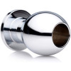Анальная пробка туннель металлическая Small Abyss Steel Hollow Anal Plug, фото №1 — секс шоп Украина, NO TABOO