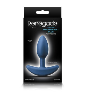 Анальная пробка с вибрацией RENEGADE HEAVYWEIGHT PLUG SMALL BLUE - No Taboo