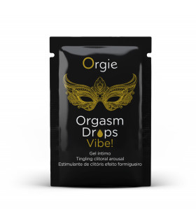 Пробник Краплі для клитора Orgie Orgasm с виброэффектом, 2 мл - No Taboo