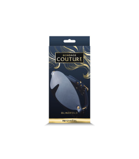 Маска на глаза с фурнитурой NS Novelties Bondage Couture, синяя, 68 х 7.3 х 0.9 см - No Taboo
