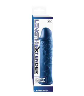 Насадка на пеніс NMC Length Extender реалістична, синя, 15.5 х 3.2 см - No Taboo