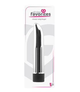 Минивибратор Dream Toys All Time Favorites серебристый, 12 х 2.5 см - No Taboo