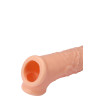 Насадка на пенис Dream Toys Realstuff с кольцом, бежевая, 17 х 4 см фото №4 — секс игрушки: Украина, NO TABOO