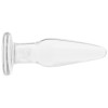 Анальная пробка стекло CRYSTAL TAPERED GLASS PLUG SMALL CLEAR фото №2 — секс игрушки: Украина, NO TABOO