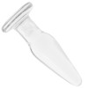 Анальная пробка стекло CRYSTAL TAPERED GLASS PLUG SMALL CLEAR фото №3 — секс игрушки: Украина, NO TABOO