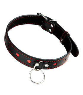 Ошейник с поводком кожзам L cuffscollar - No Taboo