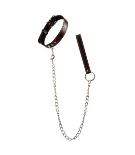 Ошейник с поводком кожзам L cuffscollar - No Taboo