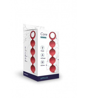 Анальные бусы Core APPULSE красная 15x2.5 см - No Taboo