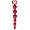 Анальна ялинка Heart Ray червона 17.5 х 2.5 см (41930)