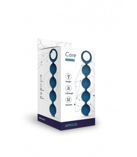 Анальные бусы Core APPULSE синия 15x2.5 см - No Taboo