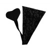 Самоклеющиеся трусики Bye Bra, черные с кружевом, one size, фото №1 — секс шоп Украина, NO TABOO