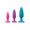 Набор анальных пробок Colours Pleasures Trainer Kit, 3 штуки фото №1 — секс игрушки: Украина, NO TABOO