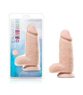 Фаллоимитатор гигантский Blush Au Naturel реалистичный, киберкожа, 25.4 х 7.6 см - No Taboo