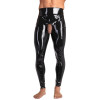 Леггинсы мужские LateX, латексные, с интимным вырезом, черные, M, фото №1 — секс шоп Украина, NO TABOO