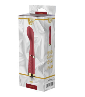 Вибратор для точки G Dream Toys Lucy изогнутый, бордовый, 19.5 х 3.2 см - No Taboo