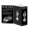 Анальная пробка, S, Icicles стеклянная, прозрачная, 2.5 см х 6.5 см фото №4 — секс игрушки: Украина, NO TABOO
