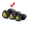 Анальная пробка, L, большая черная LUXE BLING PLUGS фото №3 — секс игрушки: Украина, NO TABOO