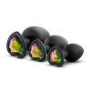 Анальная пробка, 2.5 см х 6.6 см, маленькая черная LUXE BLING PLUGS, 2.5 см х 6.6 см фото №6 — секс игрушки: Украина, NO TABOO