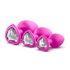 Анальная пробка, S, маленькая розовая LUXE BLING PLUGS, 2.5 см х 6.6 см фото №5 — секс игрушки: Украина, NO TABOO
