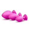Анальная пробка, S, маленькая розовая LUXE BLING PLUGS, 2.5 см х 6.6 см фото №6 — секс игрушки: Украина, NO TABOO