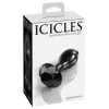 Анальная пробка, 9 см х 3.3 см, черная Pipedream Icicles стекло алмаз фото №2 — секс игрушки: Украина, NO TABOO