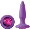 Анальная пробка Glams mini purple gem фото №1 — секс игрушки: Украина, NO TABOO