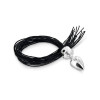 Стальная анальная пробка c хвостом из натуральной кожи Jaz Pony Anal Plug Diogol фото №1 — секс игрушки: Украина, NO TABOO