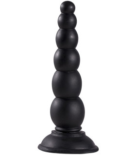 Анальная ёлочка Dream Toys MenzStuff на присоске, чёрная, 16.5 х 4.7 см - No Taboo