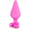 Анальная пробка Blush с сердечком-стоппером, розовая, 8 х 3.5 см фото №2 — секс игрушки: Украина, NO TABOO