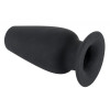 Анальная пробка туннель Orion Lust Tunnel Plug XL, силиконовая, черная, 13 х 5.9 см фото №3 — секс игрушки: Украина, NO TABOO