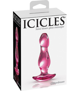 Анальная пробка розовая стекло Icicles - No Taboo