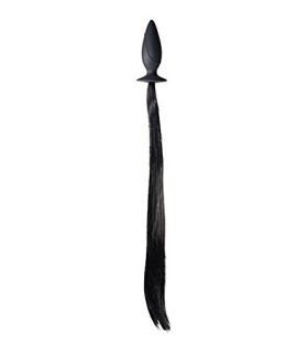 Анальная пробка You2Toys HORNY Pony с хвостом, чёрная, 12.5 х 4 см - No Taboo