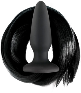 Анальная пробка с хвостом Filly Tails, NS Novelties black - No Taboo