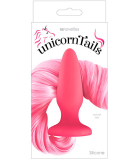 Анальная пробка с хвостом пони, Unicorn Tails, NS Novelties pink - No Taboo