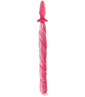 Анальная пробка с хвостом пони, Unicorn Tails, NS Novelties pink - No Taboo