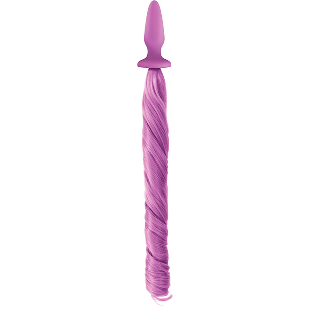 Анальная пробка с хвостом пони, Unicorn Tails, NS Novelties purple фото №0 — секс игрушки: Украина, NO TABOO