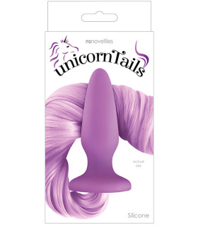 Анальная пробка с хвостом пони, Unicorn Tails, NS Novelties purple - No Taboo