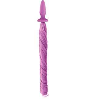 Анальная пробка с хвостом пони, Unicorn Tails, NS Novelties purple - No Taboo