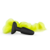 Анальная пробка с хвостом Silicone Butt Plug With Tail, 3.3 х 11 х 55 см, желтая фото №1 — секс игрушки: Украина, NO TABOO