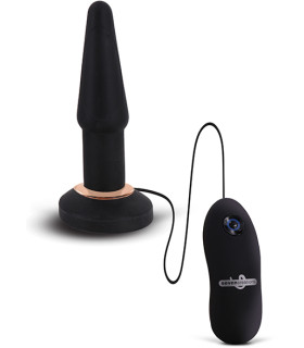 Анальная пробка с вибрацией Apex Small Butt Plug Black - No Taboo