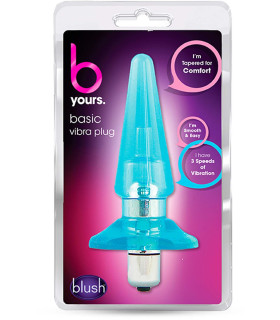 Анальная пробка с вибрацией Blush "B Yours" Basic Vibra - No Taboo