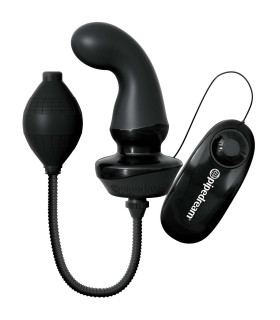 Анальная пробка с вибрацией с накачкой Pipedream Inflatable - No Taboo