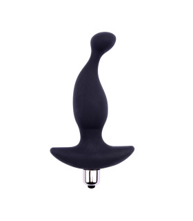 Анальный вибратор Chisa Black Mont рельефный, чёрный, 13.4 х 3.5 см - No Taboo