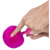 Анальная пробка силикон с хвостиком Colorful Joy Bunny Tail Plug, 13.5 см х 3 см фото №4 — секс игрушки: Украина, NO TABOO