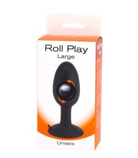 Анальна пробка зі зміщеним центром ваги ROLL PLAY LARGE - No Taboo
