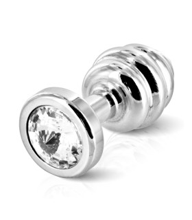 Анальная пробка со стразой Diogol ANNI Ano silver plated 30 мм - No Taboo