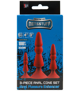Анальна пробка велика MENZSTUFF RED - No Taboo