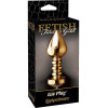 Анальная пробка, 3.4 см х 10.5 см, с камнем золотая Fetish Fantasy Gold, PipeDream фото №2 — секс игрушки: Украина, NO TABOO