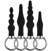 Анальные пробки BACK UP KIT BUTT PLUG BLACK 4 шт (цена за 1 штуку) фото №1 — секс игрушки: Украина, NO TABOO